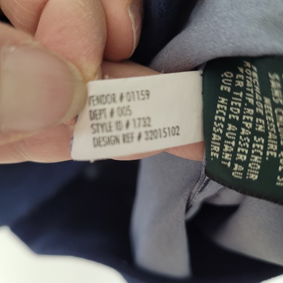 Eddie Bauer Golf Mens V Neck Sleeveless Vest Navy Blue Size Large‎ Windbreaker - Picture 7 of 12